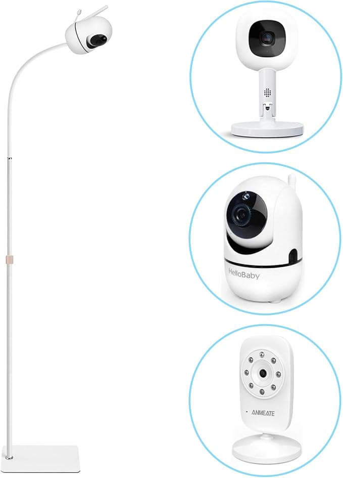 AISVAN Adjustable Height Baby Monitor Floor Stand Holder for Hellobaby HB6560/HB6550 HB65/HB66/HB248 Baby Monitor and Also Compatible with The Nanit Pro Smart Monitor & Flex Stand by AISVAN