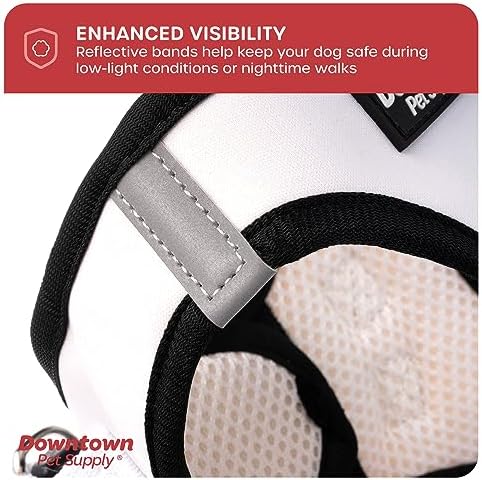 Downtown Pet Supply Step in Dog Harness for Small Dogs No Pull, Medium, Doodle - Adjustable Harness with Padded Mesh Fabric and Reflective Trim - Buckle Strap Harness for Dogs - Image 2