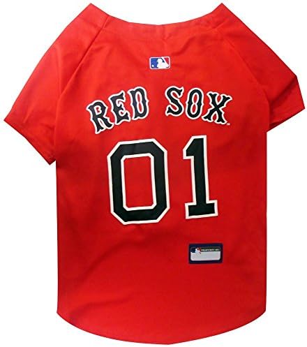 MLB Jersey for Dogs & Cats - Baseball Boston Red Sox Pet Jersey, Large. by PETSFIRST