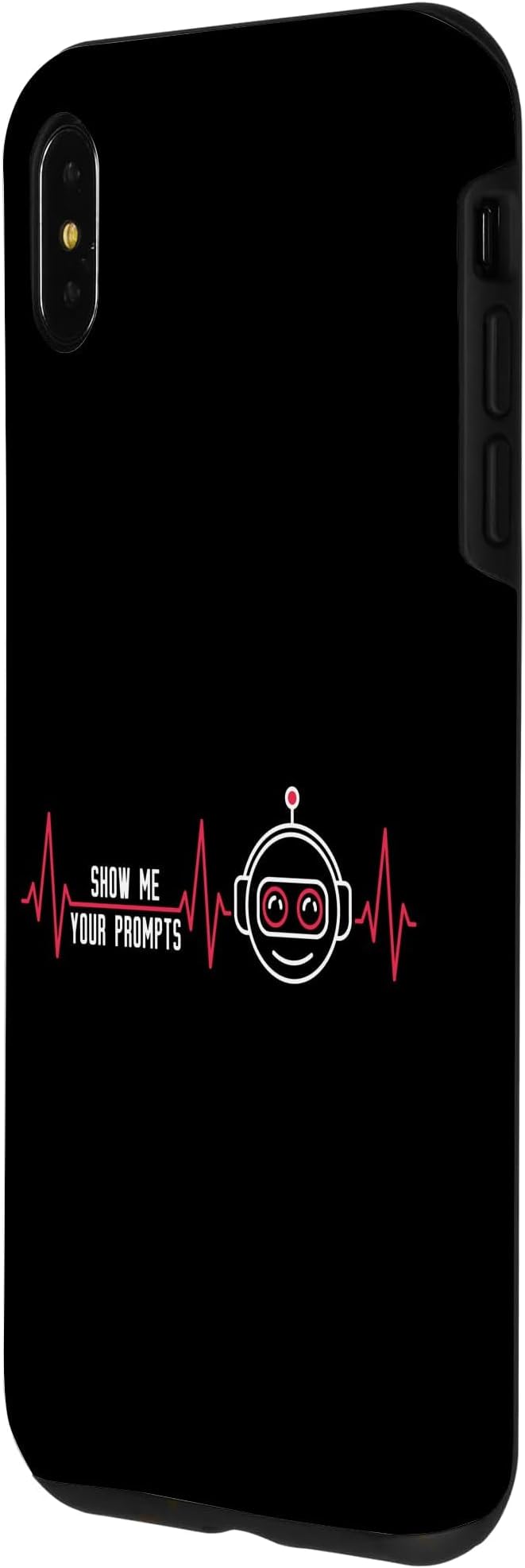 Show Me Your Prompts AI Artificial Intelligence Heartbeat Case for iPhone Xs Max - Image 2