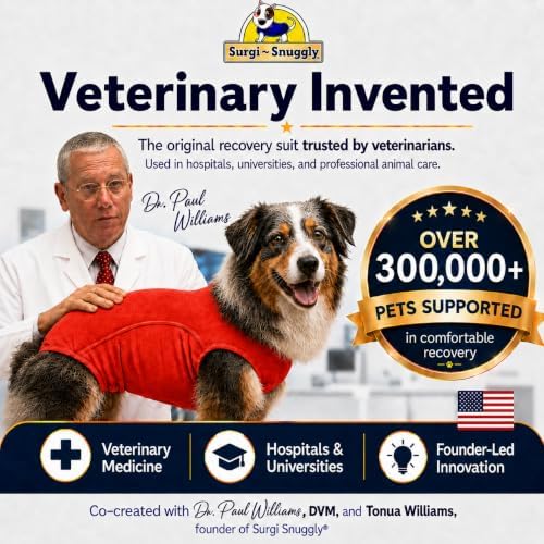 Surgi Snuggly Dog Surgery Recovery Suit, Cone Alternative, Spay/Neuter 2XLS - Image 2