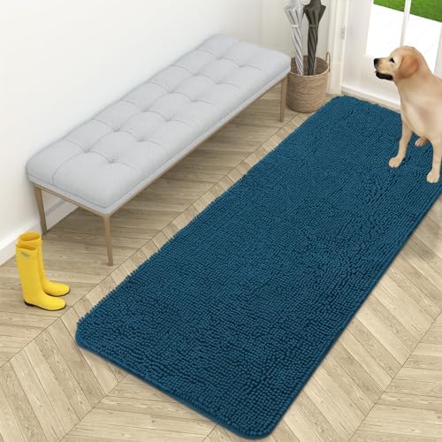 OLANLY Dog Door Mat for Muddy Paws 59x24, Super Absorbent Chenille Mud Mat by OLANLY