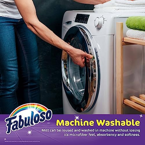 Fabuloso Microfiber Cleaning Mitt, Purple, One Size Fits All - Lint-Free, Scratch-Free Glove for Surfaces and Furniture - Dustless Hand Cloth for Bold & Bright Experience, 3 Count - Image 5