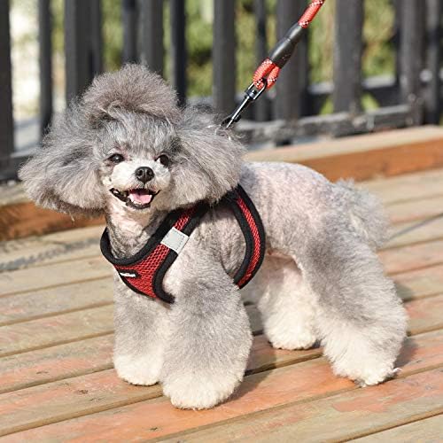Dog Harness Step-in Breathable Puppy Cat Vest, X-Large, Red - Image 6