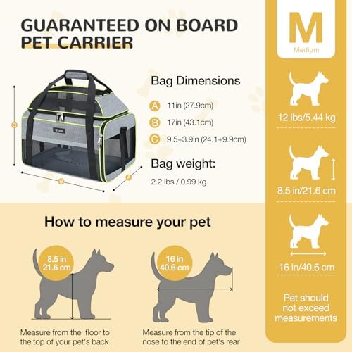 Lekereise Top-Expandable Pet Carrier 17x11x9.5 Inch Alaska Hawaiian Airline Approved Soft Sided Underseat to 12lbs Travel Carriers for Small Dogs and Cats with Locking Safety Zippers Anti-Scratch Mesh - Image 3