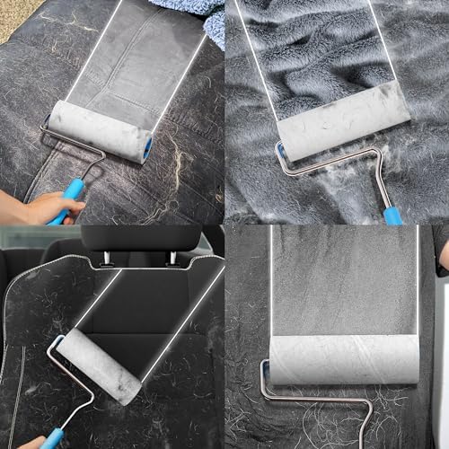 Large Surface Extra Sticky Lint Roller, 6.3''Wide Roller for Pet Hair - Image 5