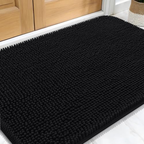 OLANLY Dog Door Mat for Muddy Paws 34x21, Super Absorbent Chenille Mud Mat by OLANLY
