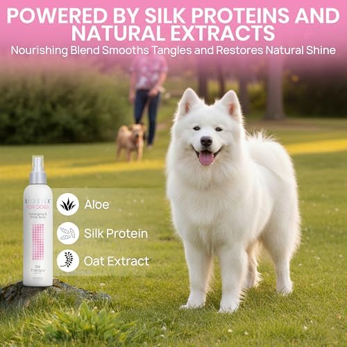 BioSilk for Dogs Silk Therapy Detangling and Shine Spray, 8 Fl Oz - Image 7