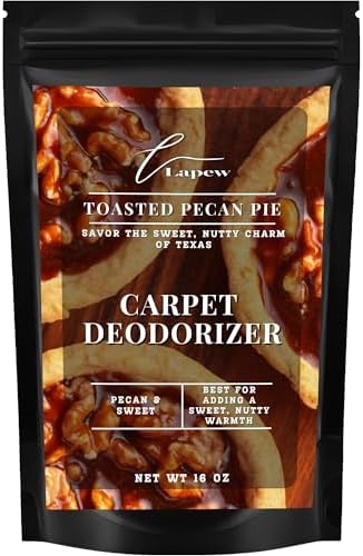 Lapew Toasted Pecan Pie Carpet Deodorizer Powder - Pet Safe Freshener for Vacuuming | Scented Odor Eliminator for Home | 16 oz by Lapew