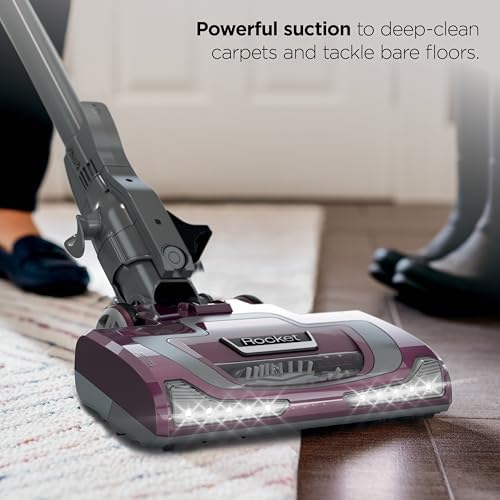 Shark Rocket Pet Plus Corded Stick Vacuum, Lightweight, Bordeaux, HV322 - Image 2