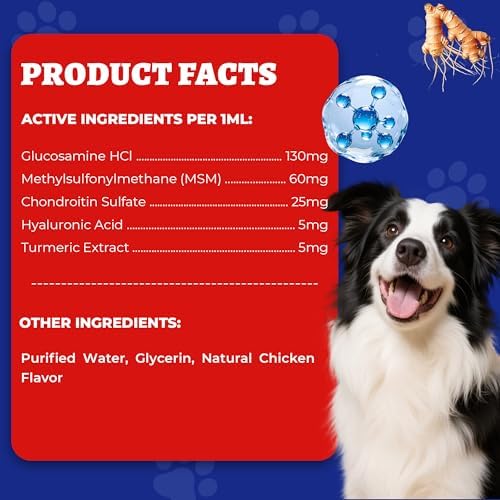 Wellix 4 oz Joint Supplement Drops for Dogs & Cats - Mild Turmeric Formula - Image 7
