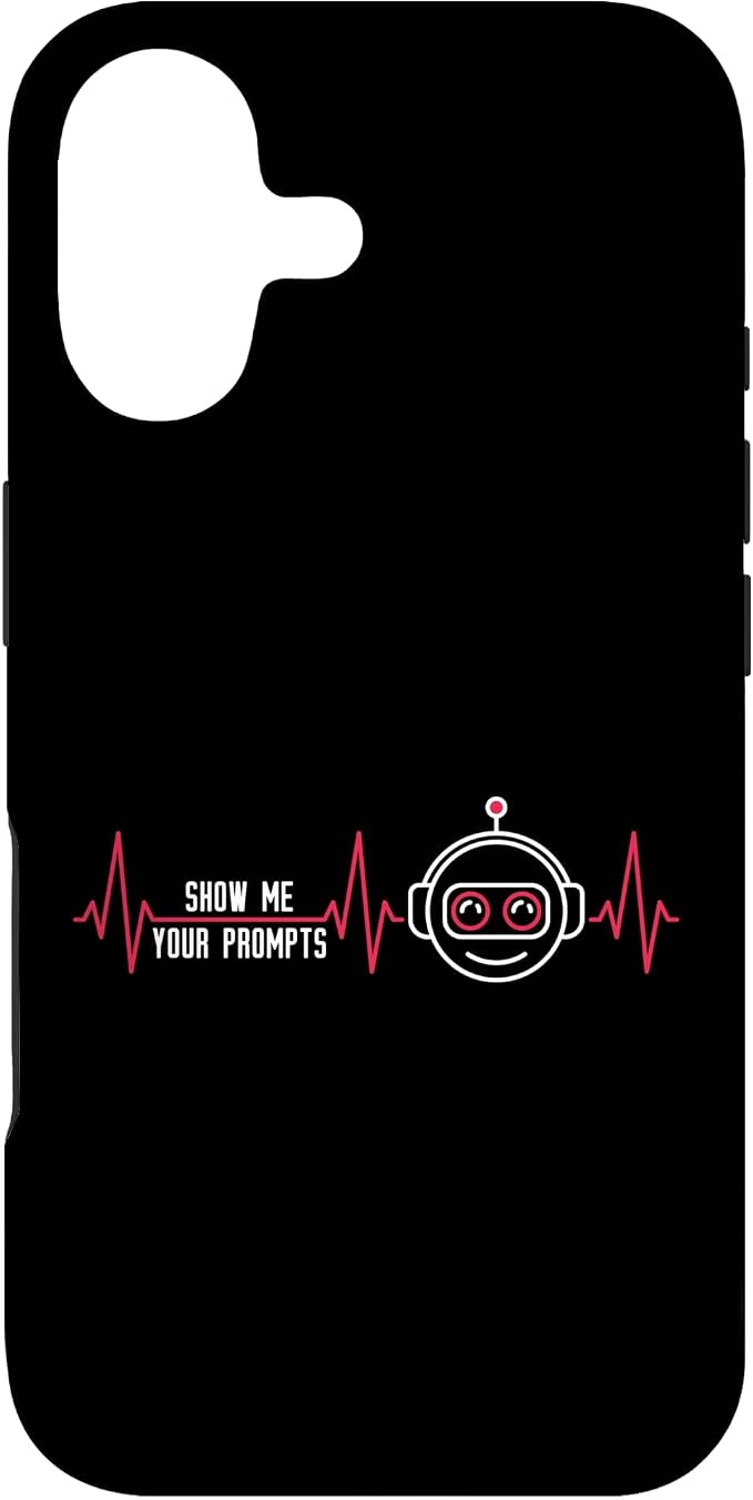 Show Me Your Prompts AI Artificial Intelligence Heartbeat Case for iPhone 17 by Unknown