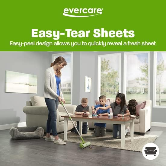 Evercare Pack of 6 10" Wide Large Surface Mega Pet Roller Refill, 50 Sheets Each (300 Sheets Total) - Image 6