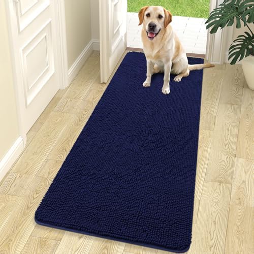 OLANLY Dog Door Mat for Muddy Paws 70x24, Super Absorbent Chenille Mud Mat by OLANLY