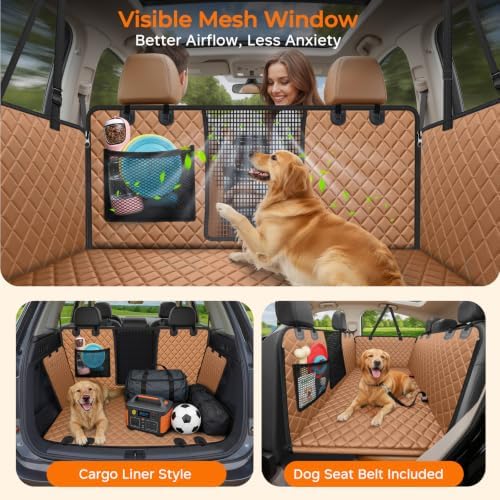 URPOWER Hard Bottom Dog Car Seat Cover, Back Seat Extender for Cars & SUVs - Image 3
