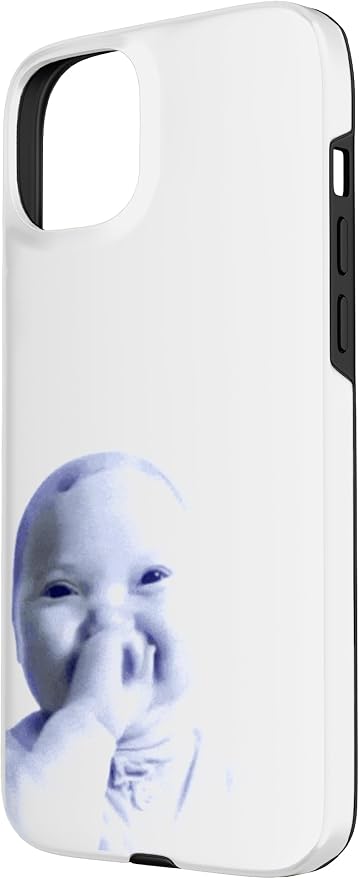 AI Baby Holding Laugh Meme Case for iPhone 15 Plus - Image 2