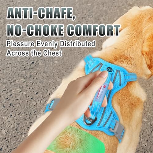BARKBAY Dog Harness for Large Dogs No Pull Dog Vest ID Tag Pocket - Image 4