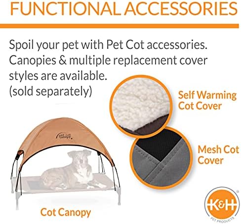 K&H Outdoor Elevated Dog Bed, Cooling Raised Dog Bed, Camo, Medium 32x25in - Image 6