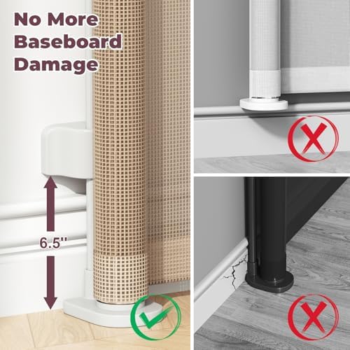 76" Retractable Baby Gates Extra Wide, Mesh Long Dog Gate for Deck - Image 3