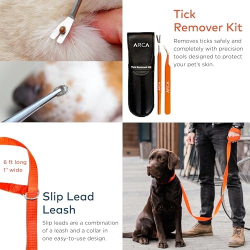 ARCA PET Cat & Dog First Aid Kit - High Visibility Reflective Zipper with Fluorescent Letter Print - 100 pcs with Dog Thermometer, Tick Remover Kit & Pet First Aid Kit Manual Book - Image 4