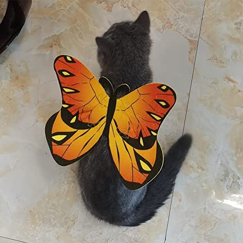 Pet Cat Bat Wings for Halloween Party Decoration, Puppy Collar Leads Cosplay Bat Costume,Cute Puppy Cat Dress Up Accessories - Image 2