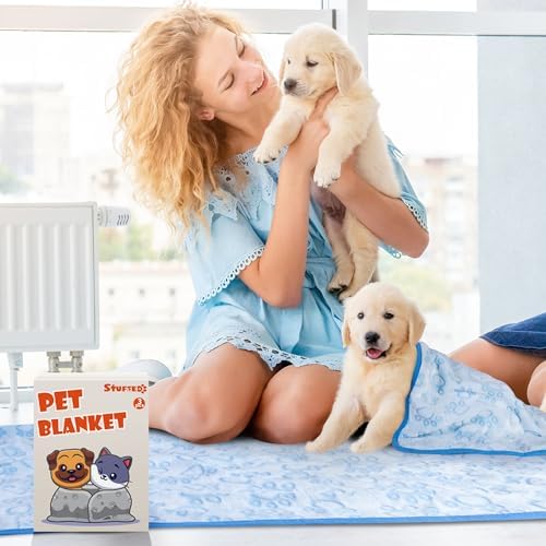 Stuffed Dog Blanket, Premium Soft Throw Flannel Fleece Blanket for Medium Small Dogs, Pet Puppy Blankets for Kitten Cat, Christmas Pet Gift for Bed Cover, Couch, Crate (42x66 inch (Pack of 1)) - Image 6