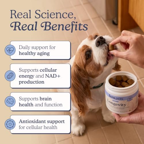 Fera Pets Longevity Chews for Dogs - NAD+ Production with NMN - 90 Chews - Image 2