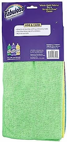 Fabuloso Microfiber Cleaning Cloths for Home & Car, 13x13, Purple, 8 Count - Image 5
