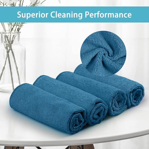 HOMEXCEL 50PK Microfiber Cleaning Cloth, Cleaning Rag for Home, 11.5x11.5in - Image 2