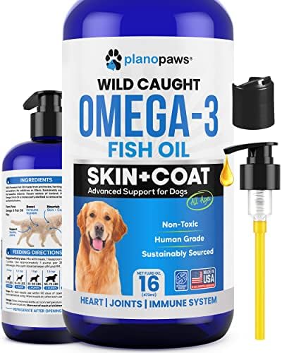 Omega 3 Fish Oil for Dogs - Supports Shedding and Itching, Skin and Coat by planopaws
