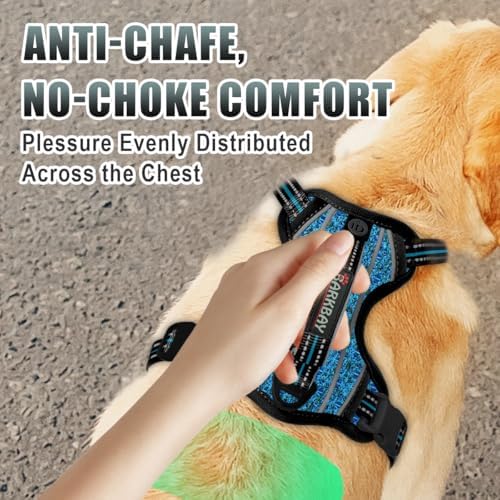 BARKBAY Dog Harness for Large Dogs No Pull Dog Vest ID Tag Pocket - Image 4