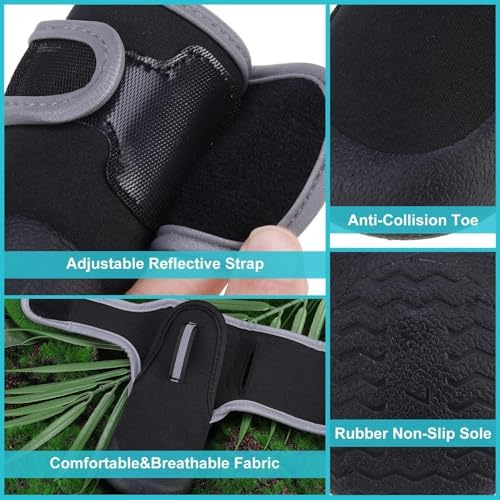 EXPAWLORER Waterproof Dog Shoes for Small Medium Large Dogs, Dog Shoes for Hot Pavement, Hiking Walking, Reflective Dog Booties for Outdoor Snow Rain Days, Anti-Slip Dog Boots & Paw Protectors - Image 6