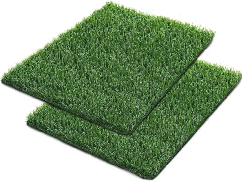 Artificial Grass for Dogs Pee Tray Fake Grass Mat for Professional Puppy Potty Trainer Replacement Dog Grass Pad for Indoor and Outdoor (30 x 20 Inch(Pack of 2)) by SSRIVER