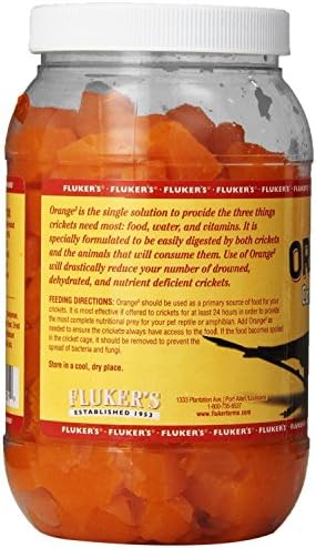 Fluker's Orange Cube Complete Cricket Diet, Gut Load Food for Feeder Insects and Live Crickets, Provides Vitamins, Minerals, and Hydration, 12 oz - Image 2