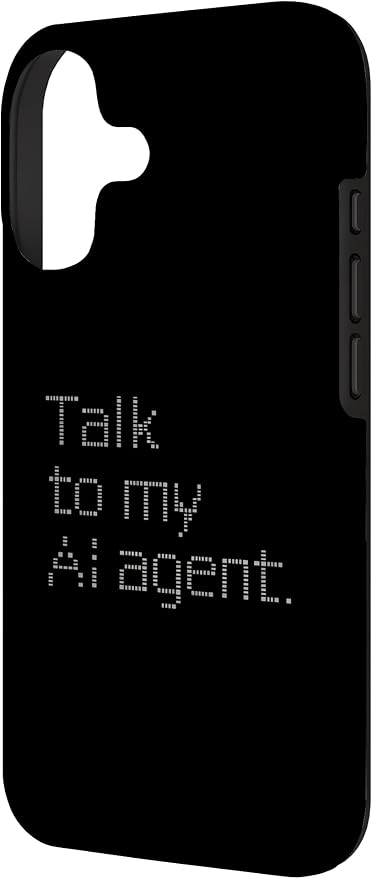 Talk to My AI Agent - Minimalist Tech Design Case for iPhone 17 - Image 2