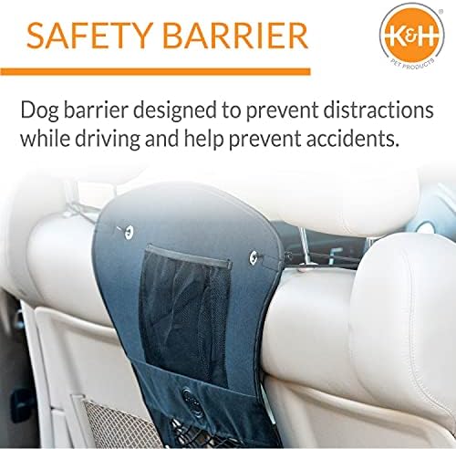K&H Dog Car Barrier, Travel Safety Barrier w/ Universal Fit, 24x23in, Black - Image 3