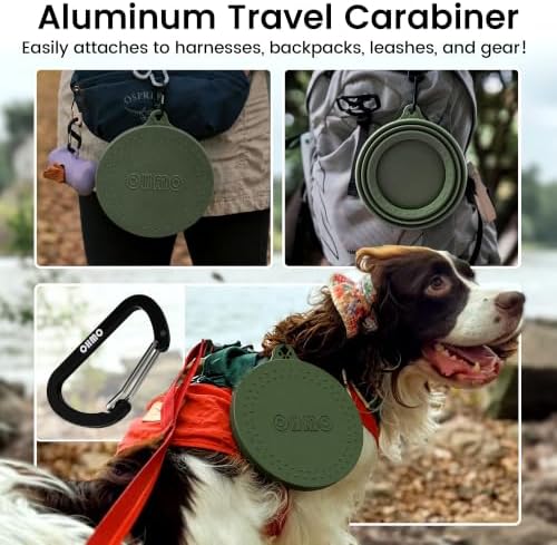 OHMO Spill Proof Collapsible Dog Bowl, 34oz Portable Dog Water Bowl - Image 5