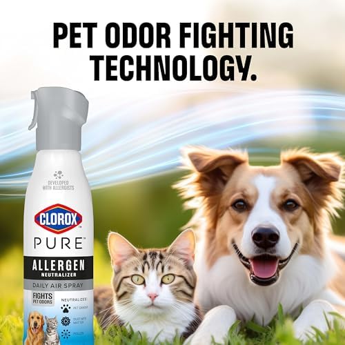 Clorox PURE Allergen Neutralizer Daily Air Spray, Fights Pet Odors, Fresh Scent, 8 Ounces (Pack of 2) - Image 5