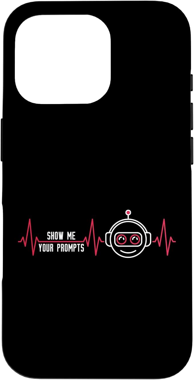 Show Me Your Prompts AI Artificial Intelligence Heartbeat Case for iPhone 16 Pro by Unknown