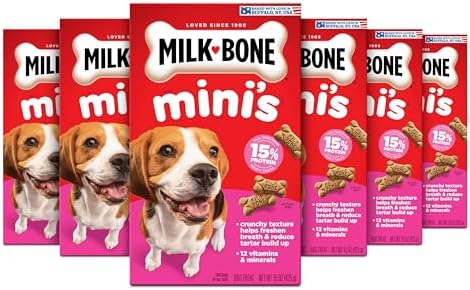 Milk-Bone Mini’s Original Biscuits, Mini Dog Treats, 6 Boxes by Milk-BoneDogTreats