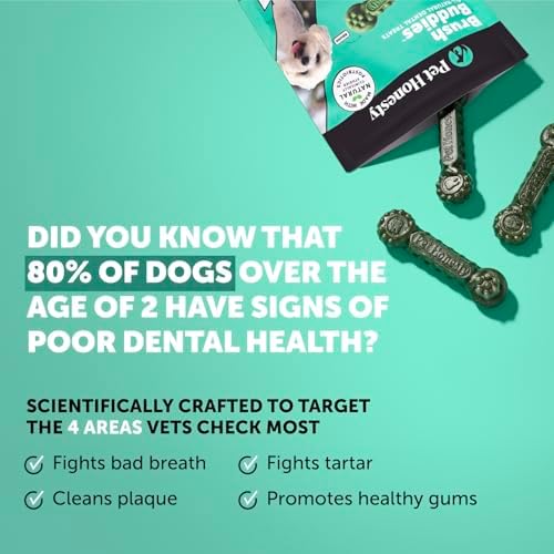 Pet Honesty Brush Buddies Vet Backed Dog Dental Chews, 40 Count - Image 2