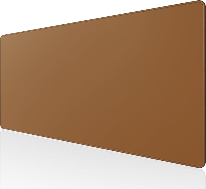 KTRIO Large Gaming Mouse Pad, Desk Mat, 31.5 x 15.7 in, Coffee Brown, XXL | Smooth Micro-Weave Surface, Artistic Pattern Design, Non-Slip Rubber Base, Durable Stitched Edges, Office & Home Use by KTRIO