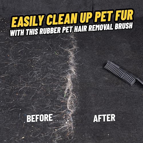 Chemical Guys Professional Rubber Pet Hair Removal Brush – Multi Surface Detailing&Pet Hair Removal Tool for Cars,Trucks,SUVs,RVs&Home – Removes Lint and Debris from Upholstery and Carpet,(Pack of 12) - Image 2