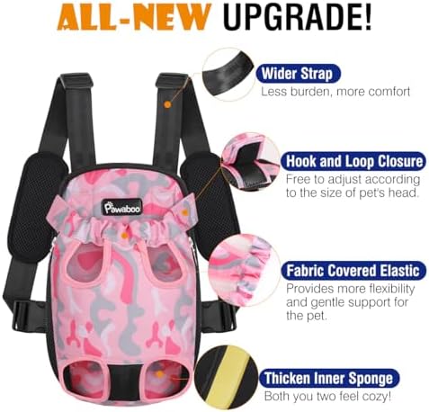 Pawaboo Pet Front Carrier Backpack for Small Medium Dogs - Image 4