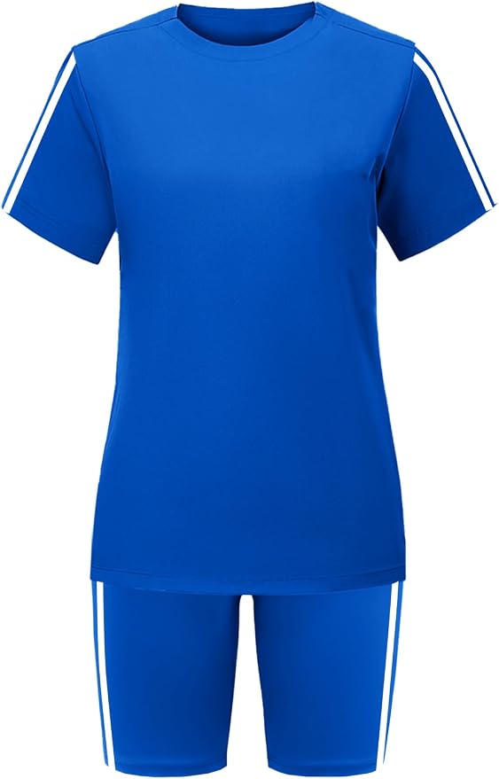 STOLKISS Women 2 piece Short Sets Classic Striped Outfits Summer Casual Short Sleeve T-Shirt and Short Jogger Tracksuits Sets - Image 5