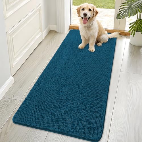 OLANLY Dog Door Mat for Muddy Paws 70x32, Super Absorbent Chenille Mud Mat by OLANLY