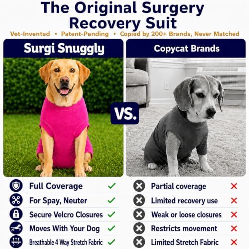 Surgi Snuggly Dog Surgery Recovery Suit, Cone Alternative, Spay/Neuter XLL - Image 3