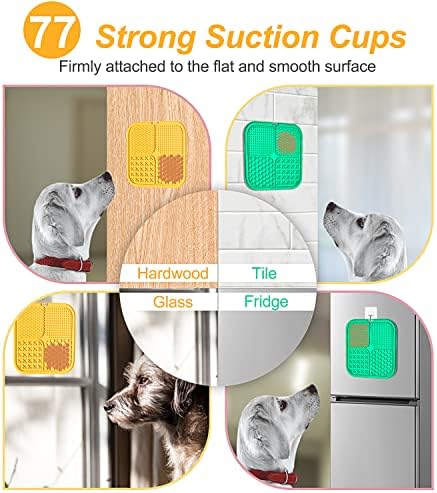 LUKITO Premium Silicone Licking Mat for Dogs & Cats, 77 Suction Cups, Slow Feeder, Boredom Reducer, Anxiety Relief, Dishwasher Safe, Food Grade - Image 6