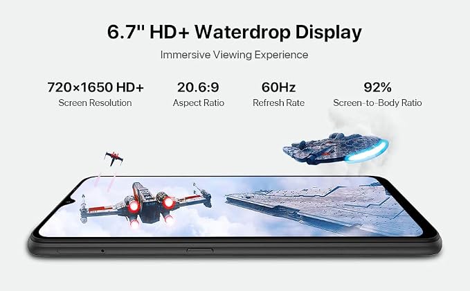 UMIDIGI Power 7 MAX Unlocked Cell Phone,6GB+128GB 10000mAh Battery,6.7" Full Screen + 48MP AI Triple Camera Android Smartphone,NFC,GPS,Face & Fingerprint,BLE 5.0, WiFi 2.4GHz/5GHz,Warranty,Blue - Image 4
