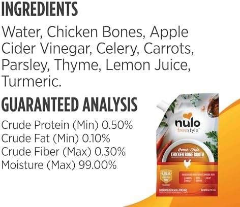 Nulo Freestyle Bone Broth, Premium Food Topper for Cats and Dogs, with Collagen and Chondroitin Sulfate to Help Boost The Quality of Your Pet’s Coat and Skin, 20 Fl Oz (Pack of 3) - Image 5